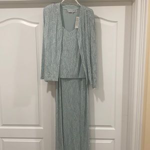 Evening gown with matching jacket set